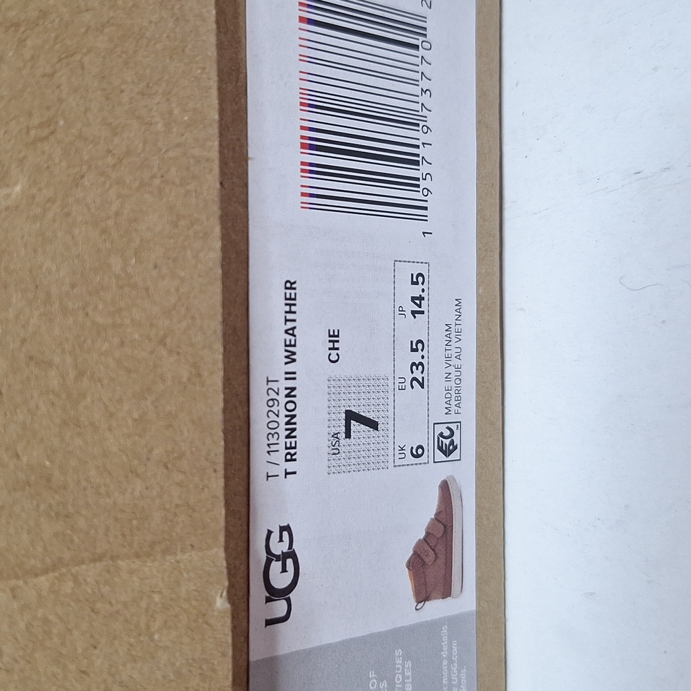 UGG Rennon II Toddler Size 7 Chestnut, Toddler Uggs - Picture 2 of 8